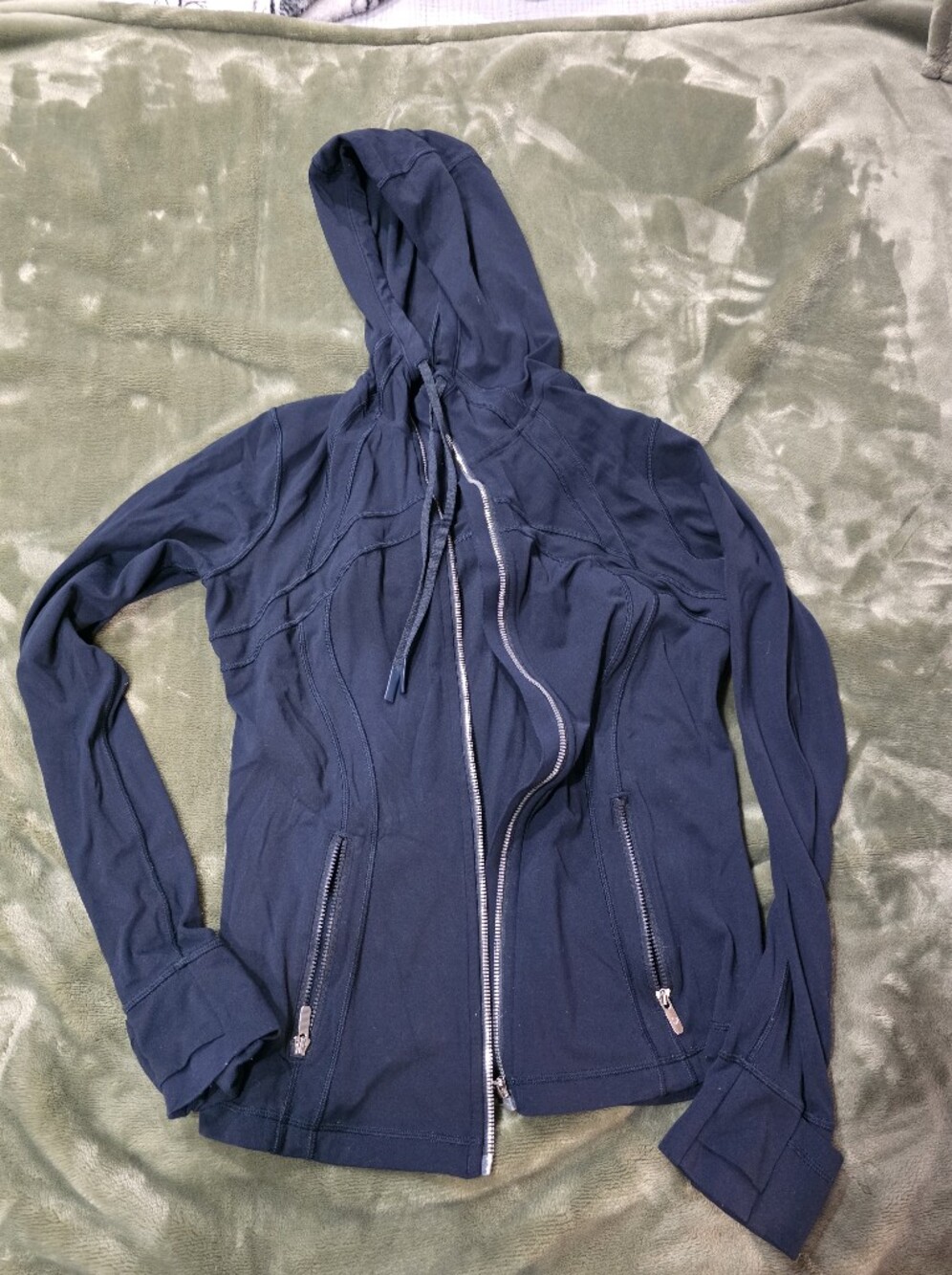 True Navy Lululemon Define Zip-Up Hooded Jacket